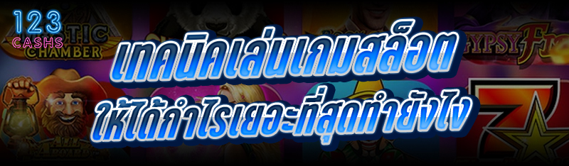 เทคนิคเล่นเกมสล็อต ให้ได้กำไรเ