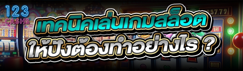 เทคนิคเล่นเกมสล็อต ให้ปังต้องทำอย่างไร ?